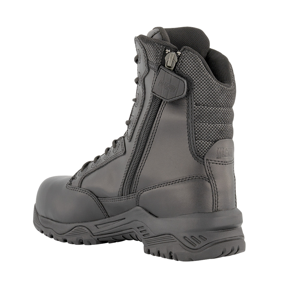 Magnum Strike Force 8.0 Leather Side-Zip Composite Toe Waterproof Boot Black Footwear Magnum Footwear Tactical Gear Supplier Tactical Distributors Australia