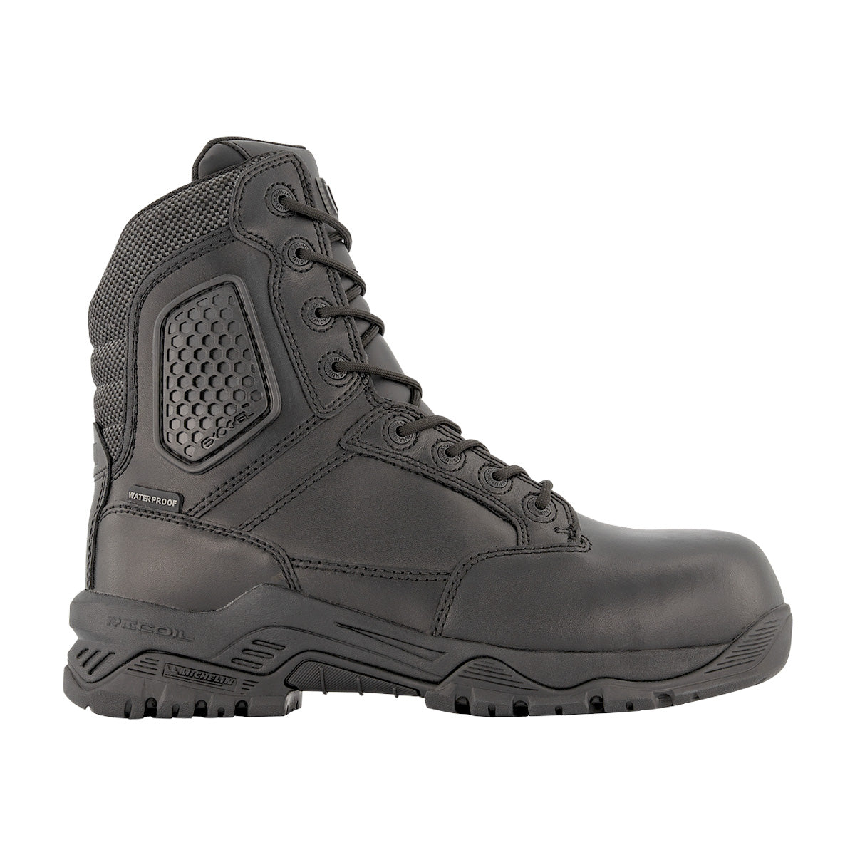 Magnum Strike Force 8.0 Leather Side-Zip Composite Toe Waterproof Boot Black Footwear Magnum Footwear 4US Tactical Gear Supplier Tactical Distributors Australia