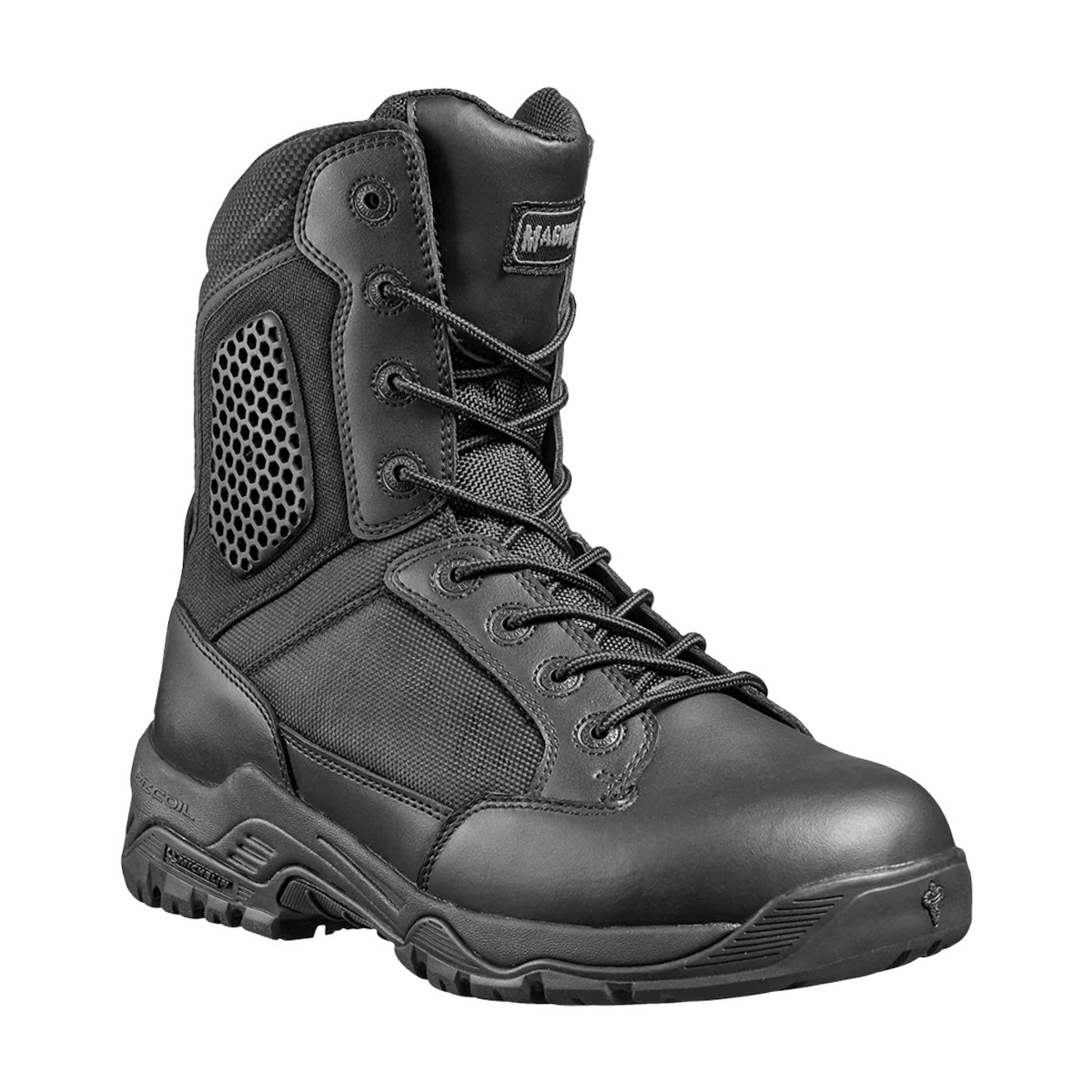 Magnum Strike Force 8.0 Side-Zip Waterproof Women's Boot Black Boots Magnum Footwear Tactical Gear Supplier Tactical Distributors Australia