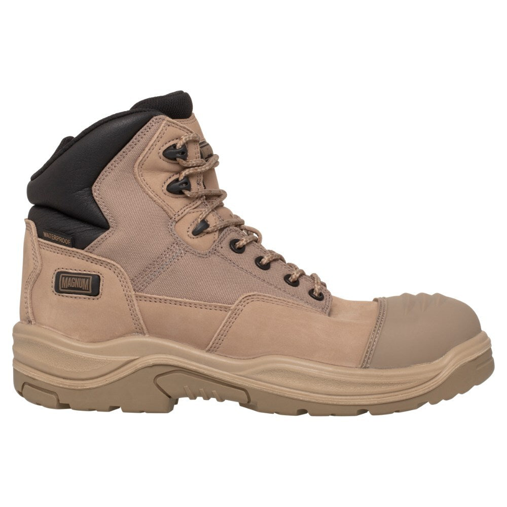 Magnum Trademaster Lite Composite Toe Side Zip Waterproof Boot Stone Boots Magnum Footwear Tactical Gear Supplier Tactical Distributors Australia