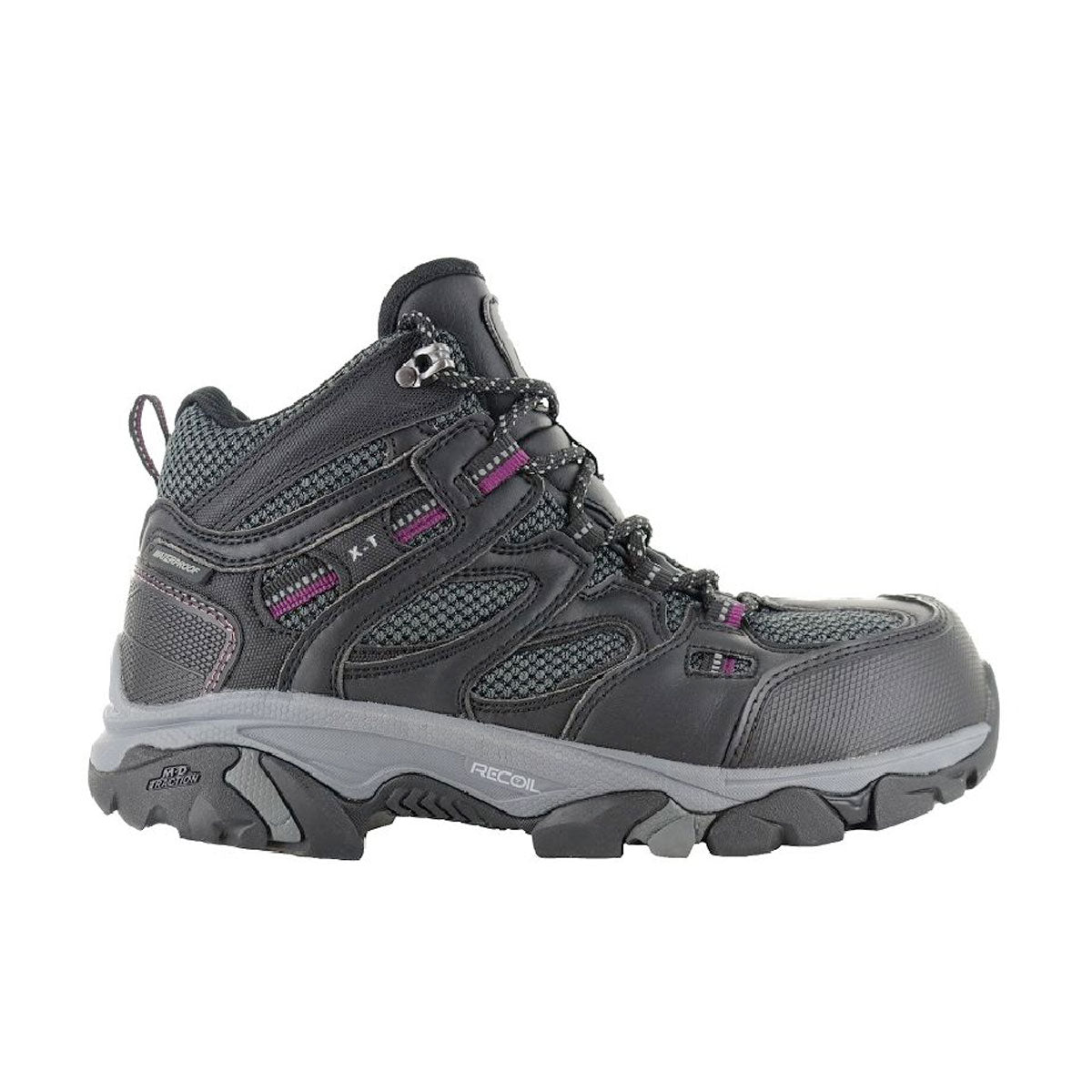 Magnum XT Boron Mid CT SZ WP Womens Boots Black Purple Boots Magnum Footwear Tactical Gear Supplier Tactical Distributors Australia