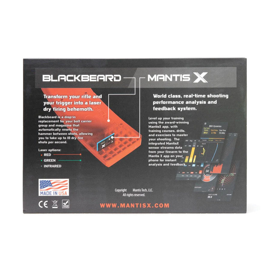 Mantis BlackbeardX Auto-Resetting Trigger System with Analytics and Smart Feedback Training Gear Mantis Tactical Gear Supplier Tactical Distributors Australia
