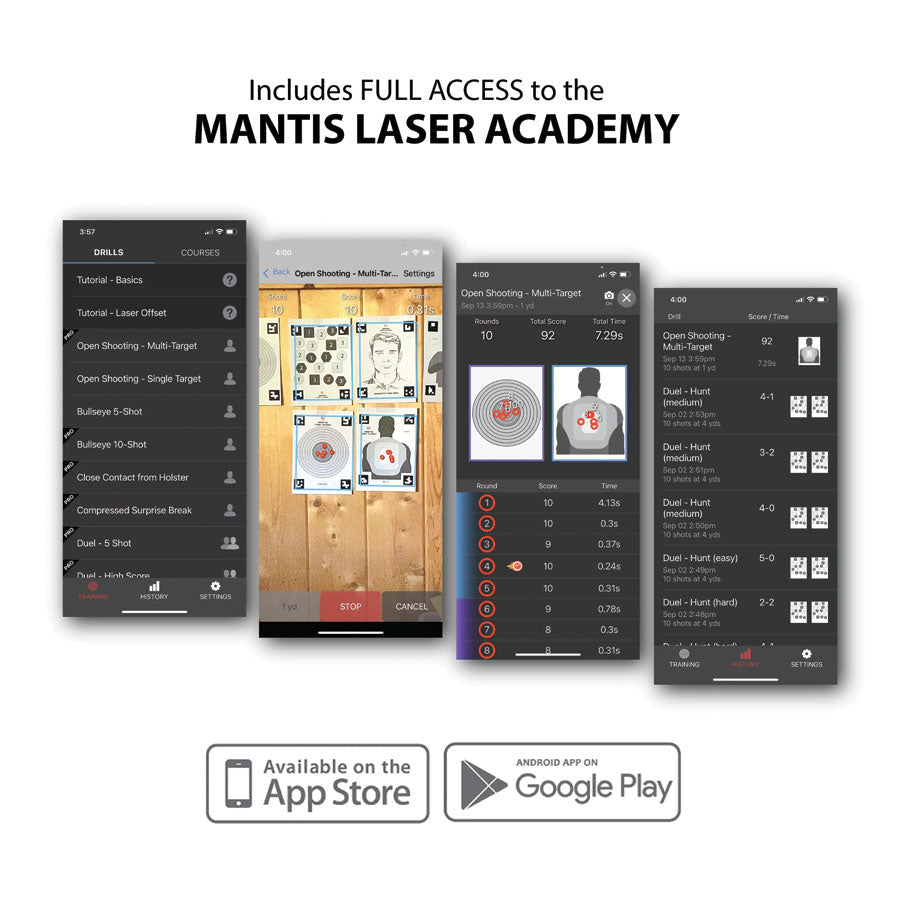 Mantis Laser Academy Training Kit Standard - 9mm Training Gear Mantis Tactical Gear Supplier Tactical Distributors Australia