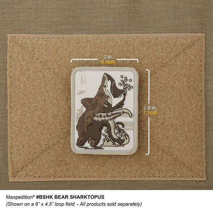 Maxpedition Bearsharktopus Morale Patch Morale Patches Maxpedition Tactical Gear Supplier Tactical Distributors Australia