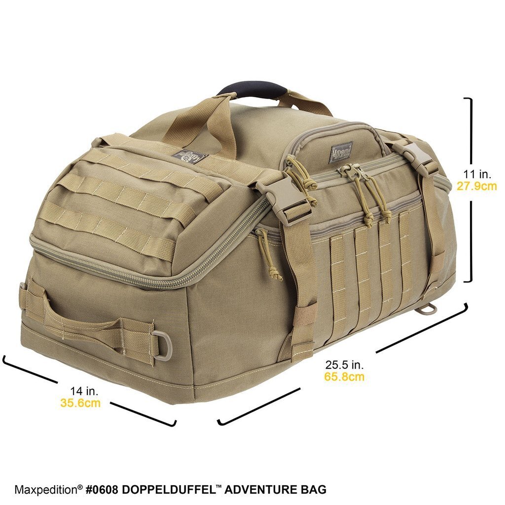 Maxpedition DOPPELDUFFEL Adventure Bag Bags, Packs and Cases Maxpedition Tactical Gear Supplier Tactical Distributors Australia