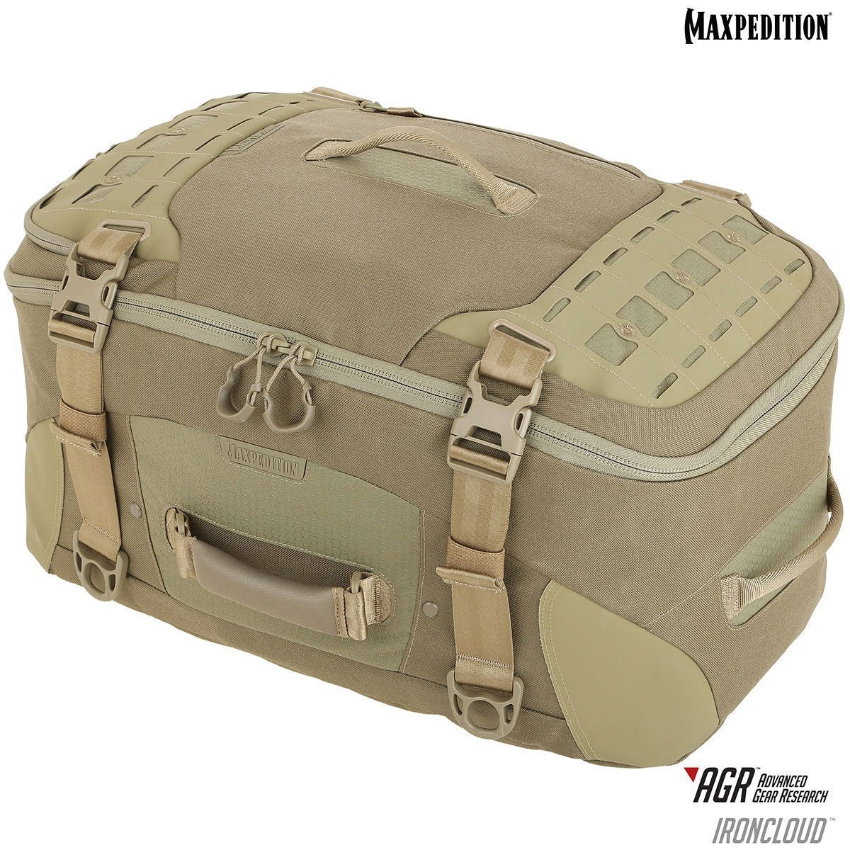 Maxpedition Ironcloud Adventure Travel Bag 48L Bags, Packs and Cases Maxpedition Tan Tactical Gear Supplier Tactical Distributors Australia