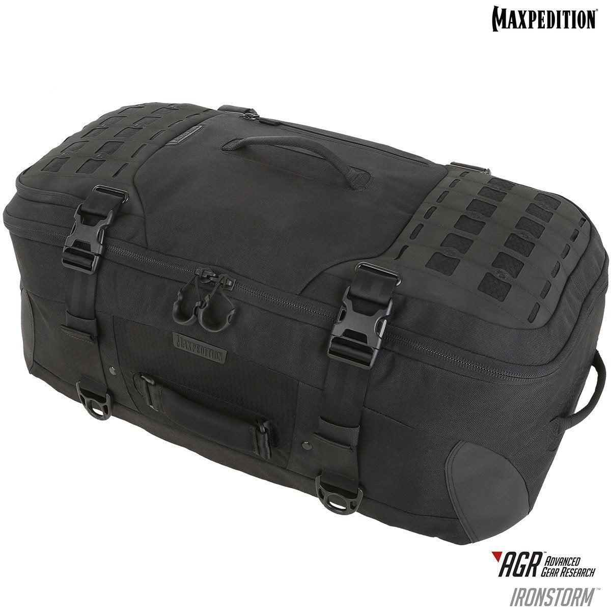 Maxpedition Ironstorm Adventure Travel Bag 62L Bags, Packs and Cases Maxpedition Black Tactical Gear Supplier Tactical Distributors Australia