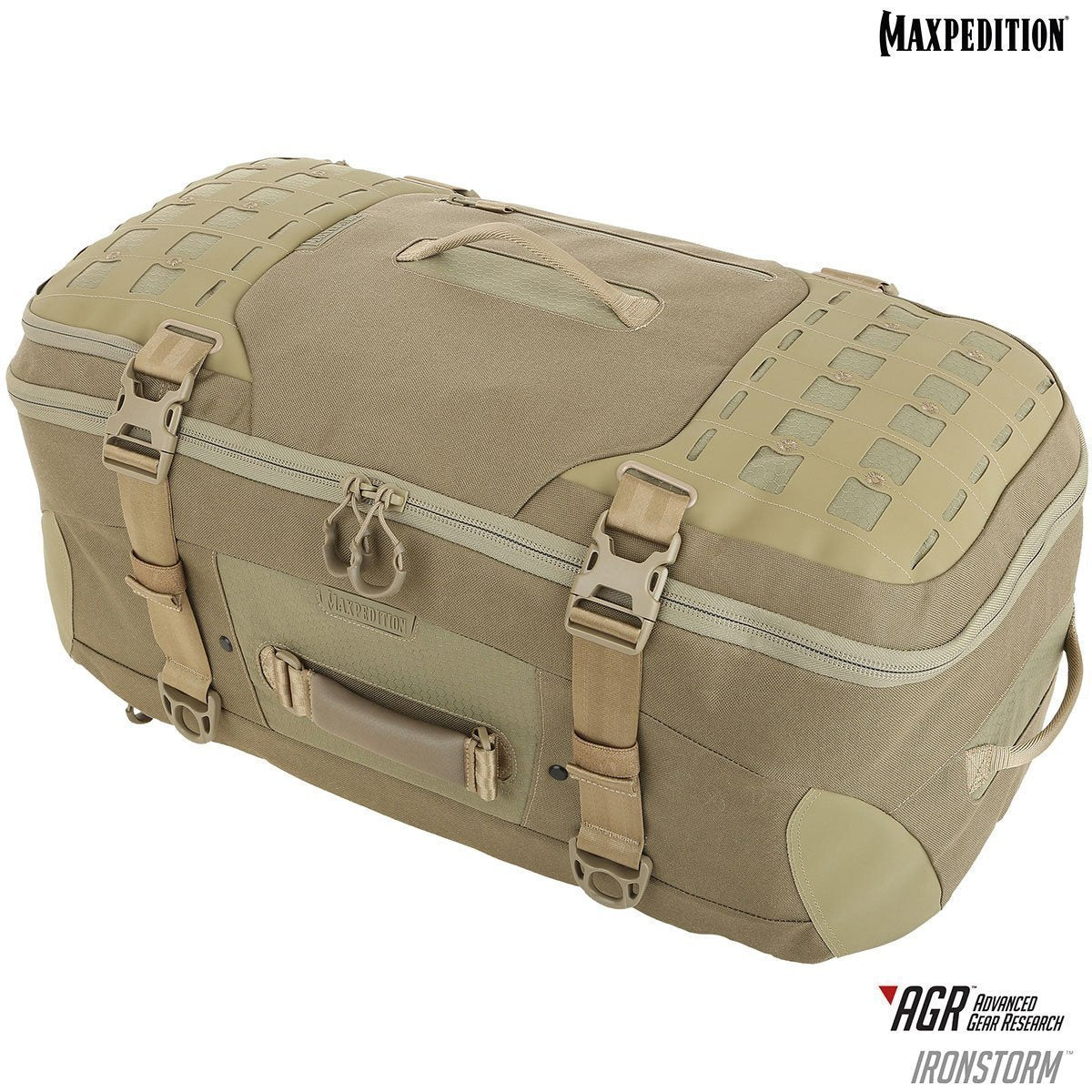 Maxpedition Ironstorm Adventure Travel Bag 62L Bags, Packs and Cases Maxpedition Tan Tactical Gear Supplier Tactical Distributors Australia