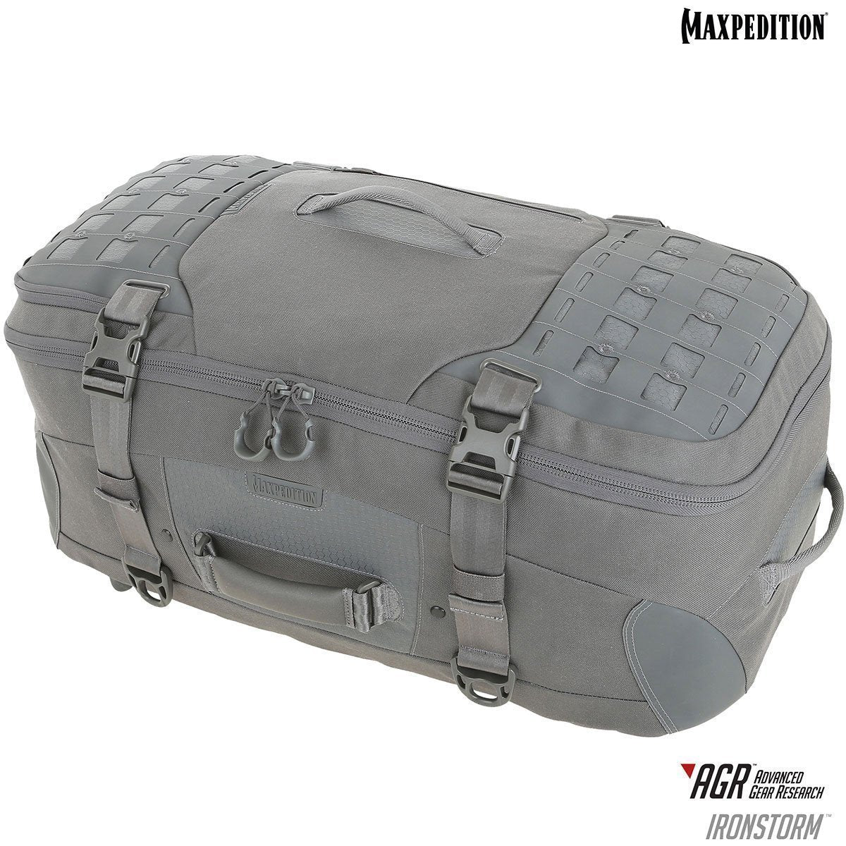 Maxpedition Ironstorm Adventure Travel Bag 62L Bags, Packs and Cases Maxpedition Gray Tactical Gear Supplier Tactical Distributors Australia