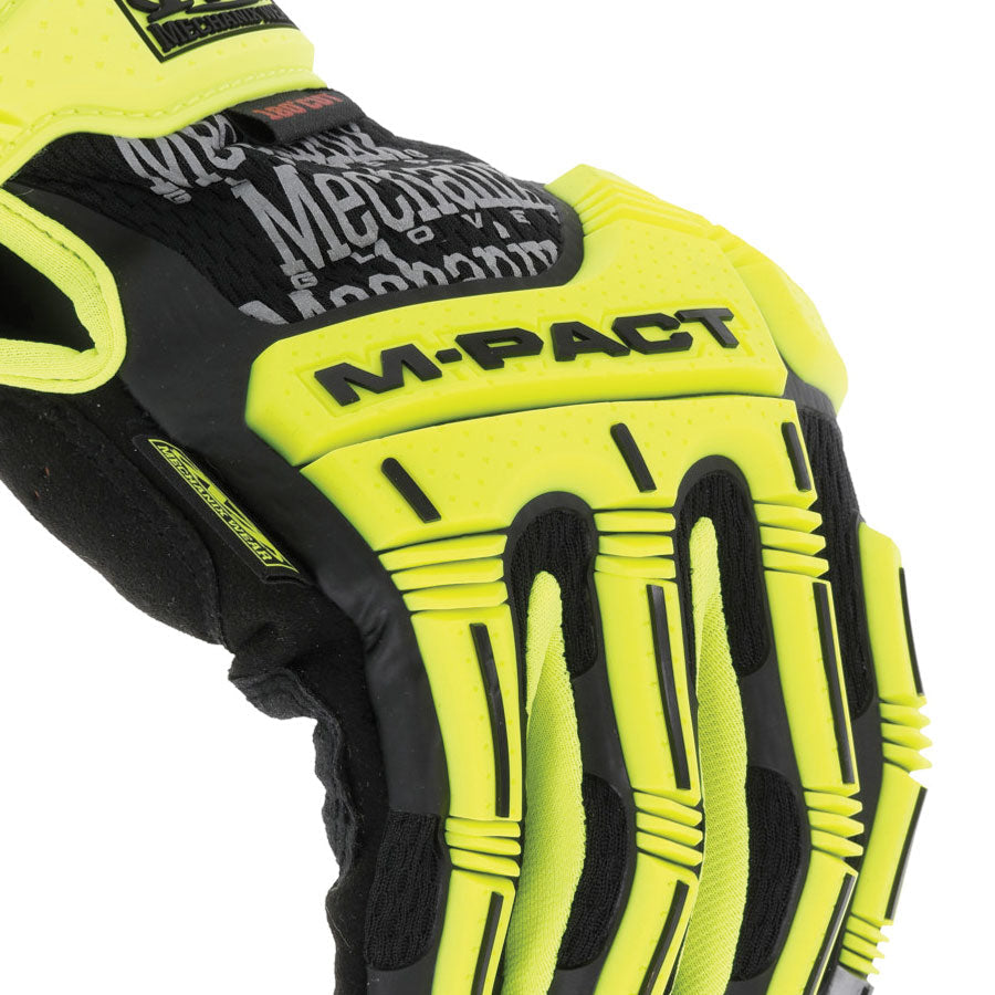 Mechanix Wear Hi-Viz M-Pact D5 - High-Visibility Impact Gloves SMP-C91 Gloves Mechanix Wear Tactical Gear Supplier Tactical Distributors Australia