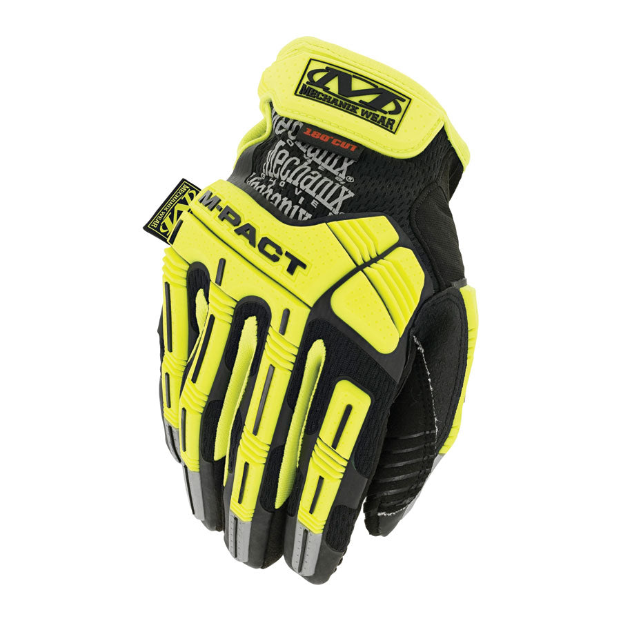 Mechanix Wear Hi-Viz M-Pact D5 - High-Visibility Impact Gloves SMP-C91 Gloves Mechanix Wear Tactical Gear Supplier Tactical Distributors Australia