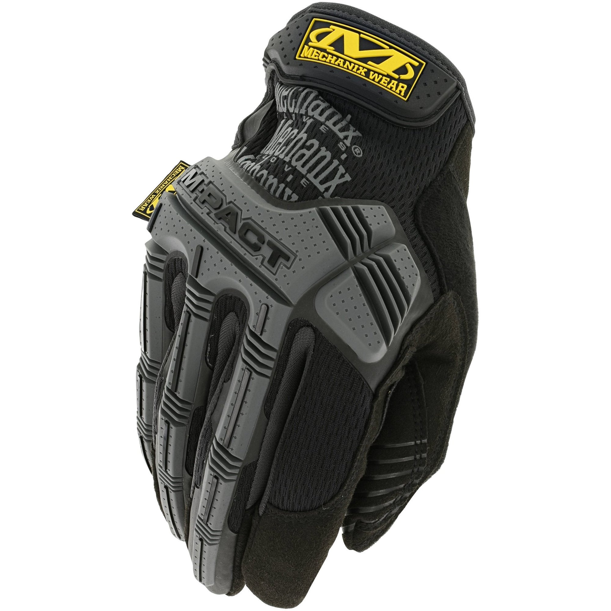 Mechanix Wear M-Pact Tactical Glove Black Gray Gloves Mechanix Wear Small Tactical Gear Supplier Tactical Distributors Australia