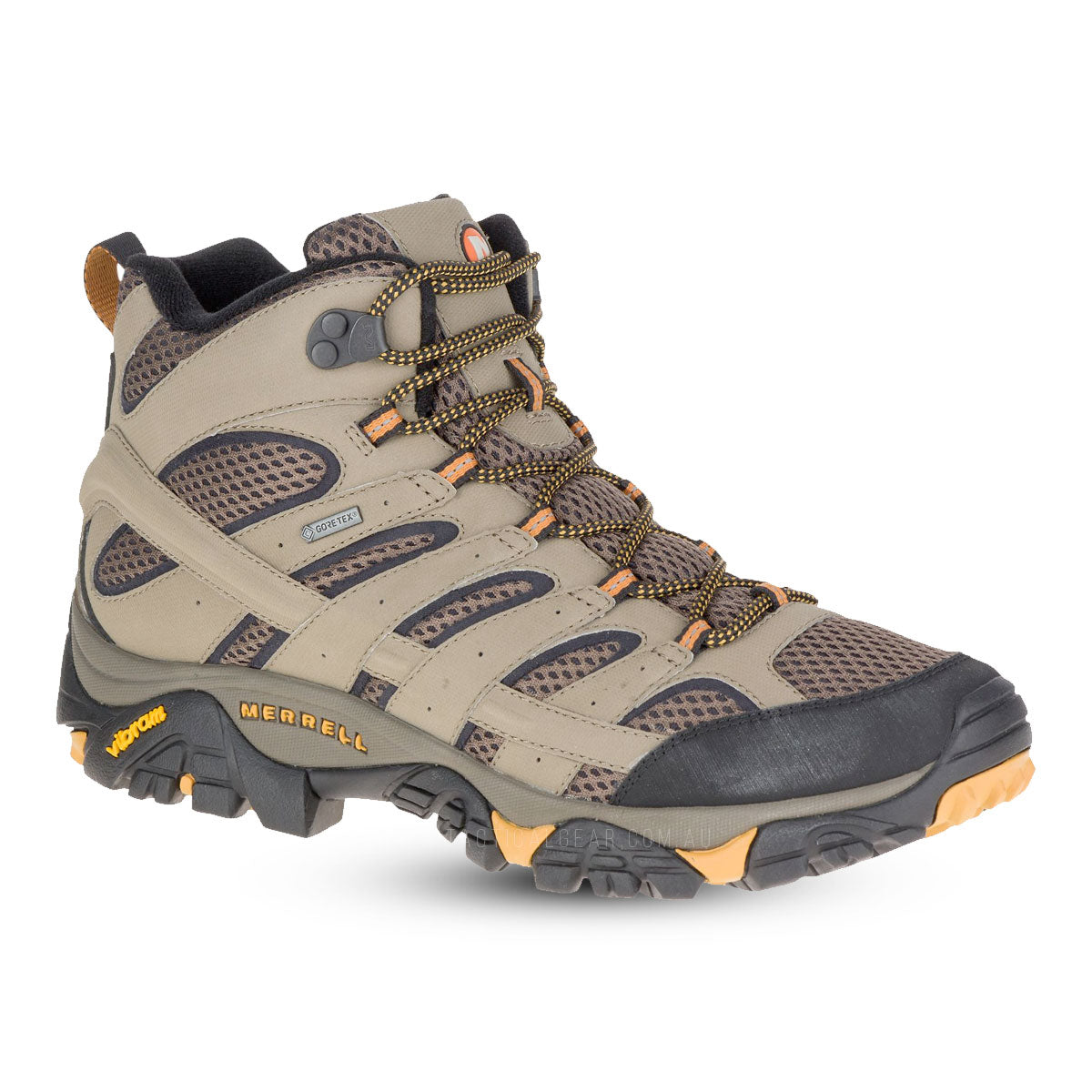 Merrell Moab 2 Leather Mid Goretex Waterproof Boots Walnut Footwear Merrell Tactical Tactical Gear Supplier Tactical Distributors Australia