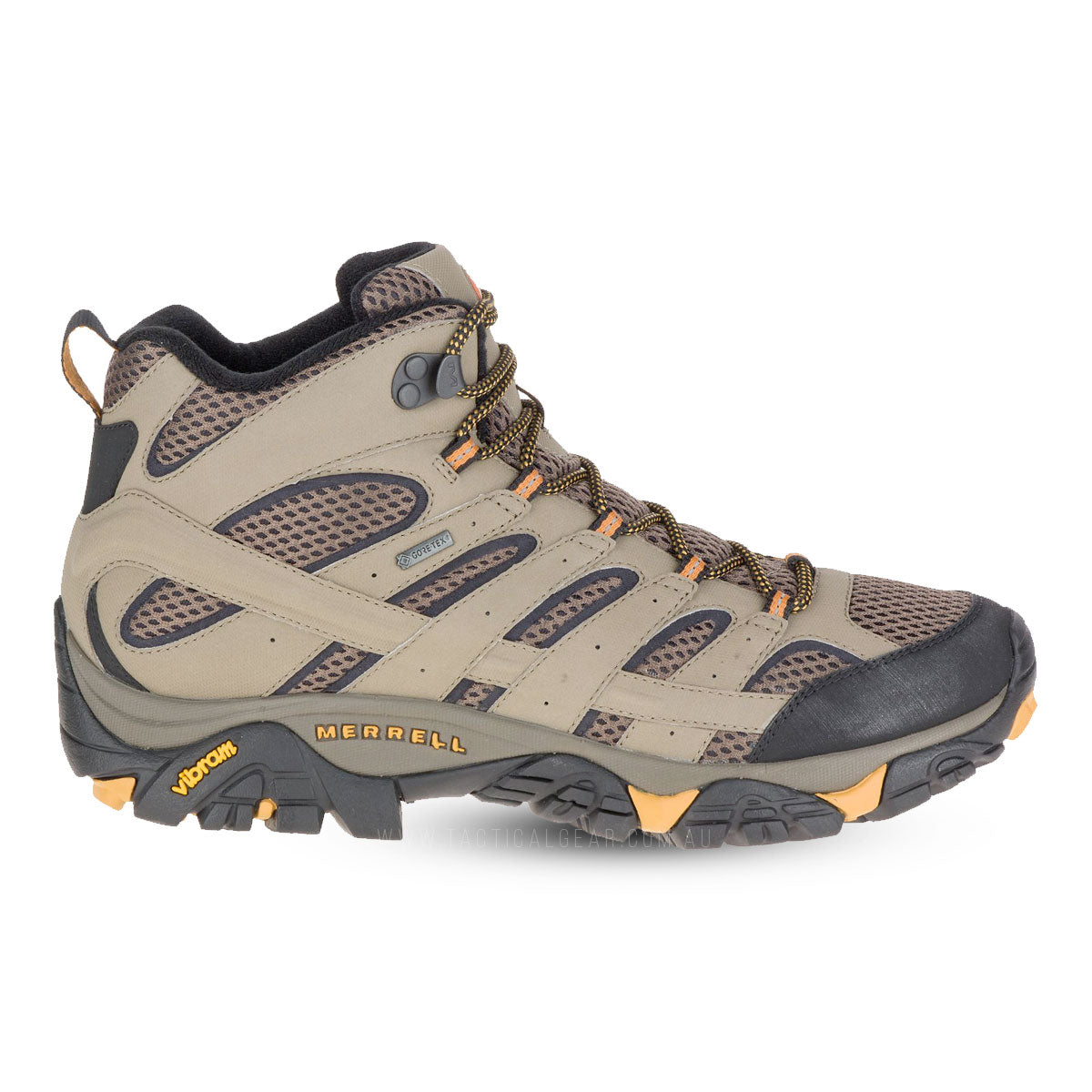 Merrell Moab 2 Leather Mid Goretex Waterproof Boots Walnut Footwear Merrell Tactical Tactical Gear Supplier Tactical Distributors Australia