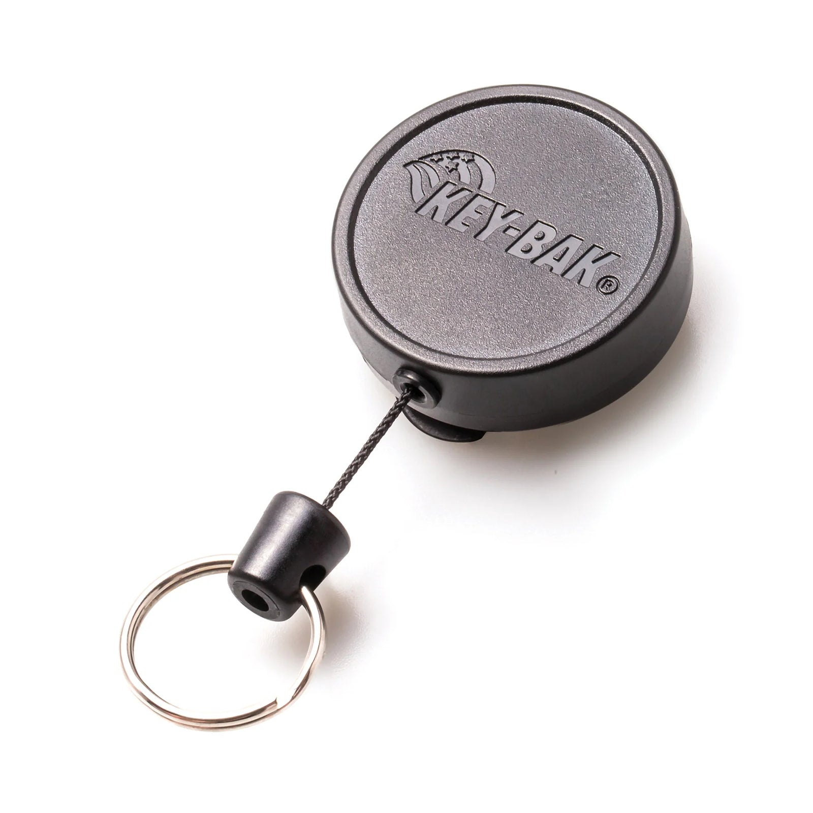 KEY-BAK MID6 Heavy Duty Retractable Keychain with Carabiner or Belt Clip