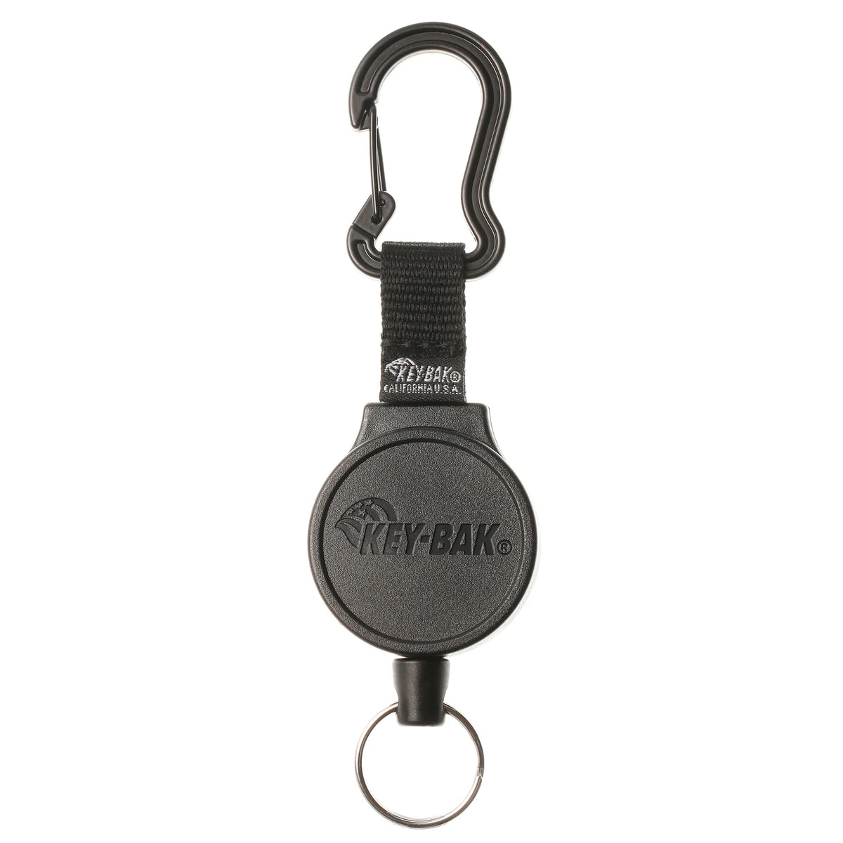 KEY-BAK MID6 Heavy Duty Retractable Keychain with Carabiner or Belt Clip