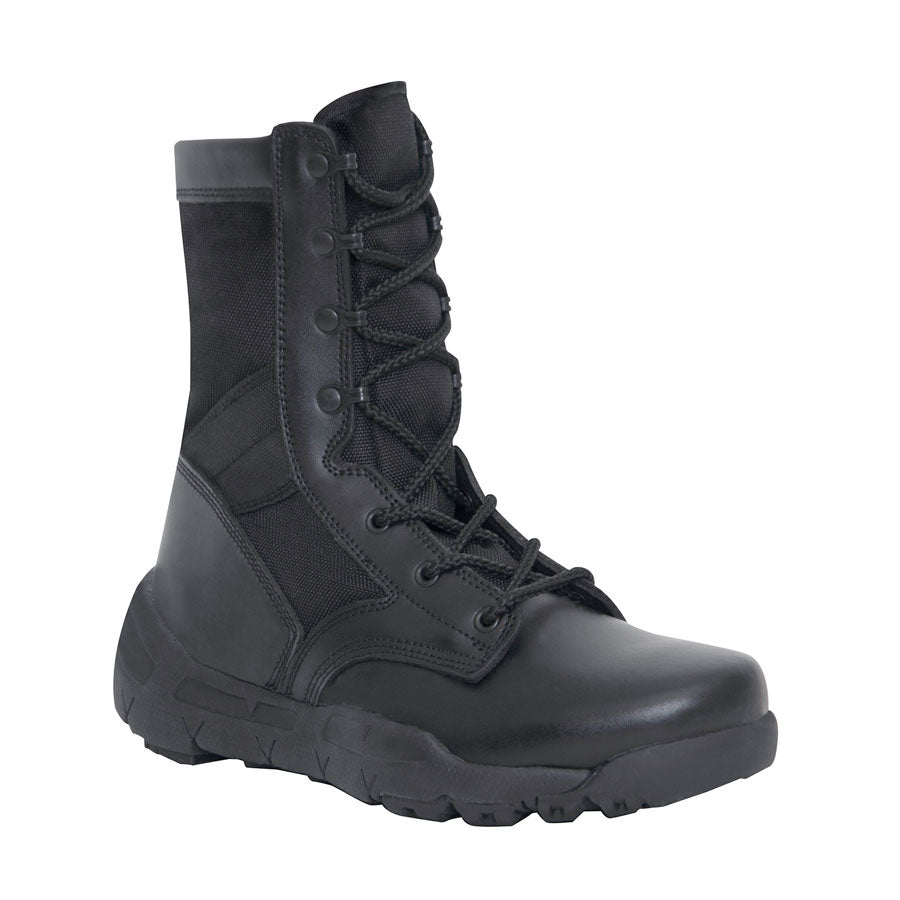 Milspec 8 Inch V-Max Lightweight Tactical Boot Black Boots MilSpec Black 5 Regular Tactical Gear Supplier Tactical Distributors Australia