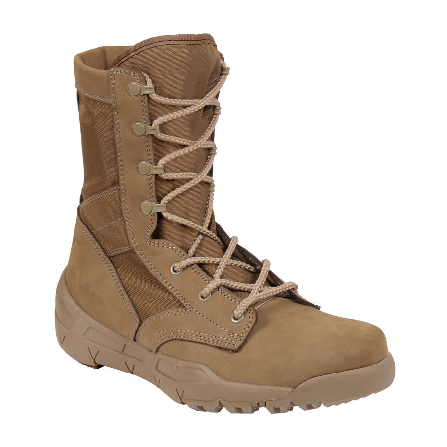 Milspec 8.5 Inch Waterproof V-Max Lightweight Tactical Boots AR 670-1 Coyote Brown Boots MilSpec Tactical Gear Supplier Tactical Distributors Australia