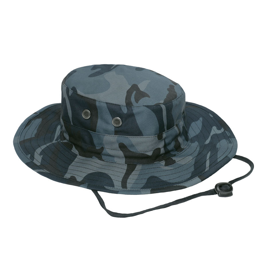 MilSpec Adjustable Boonie Hat Accessories MilSpec Midnight Blue Camo Tactical Gear Supplier Tactical Distributors Australia