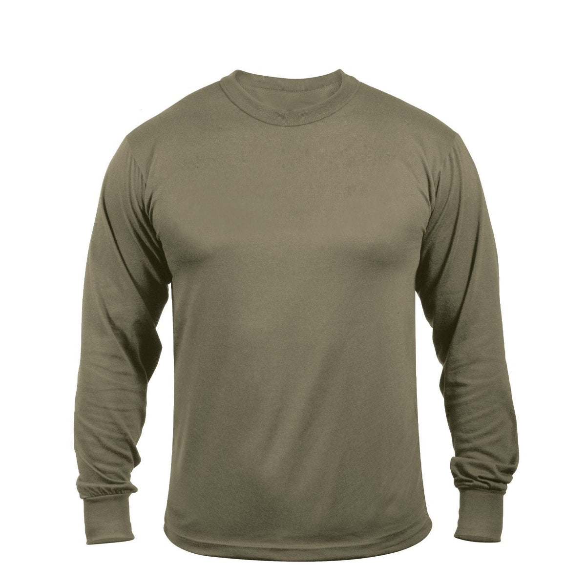 MilSpec Moisture Wicking Long Sleeve T-Shirt Coyote Shirts MilSpec Small Tactical Gear Supplier Tactical Distributors Australia