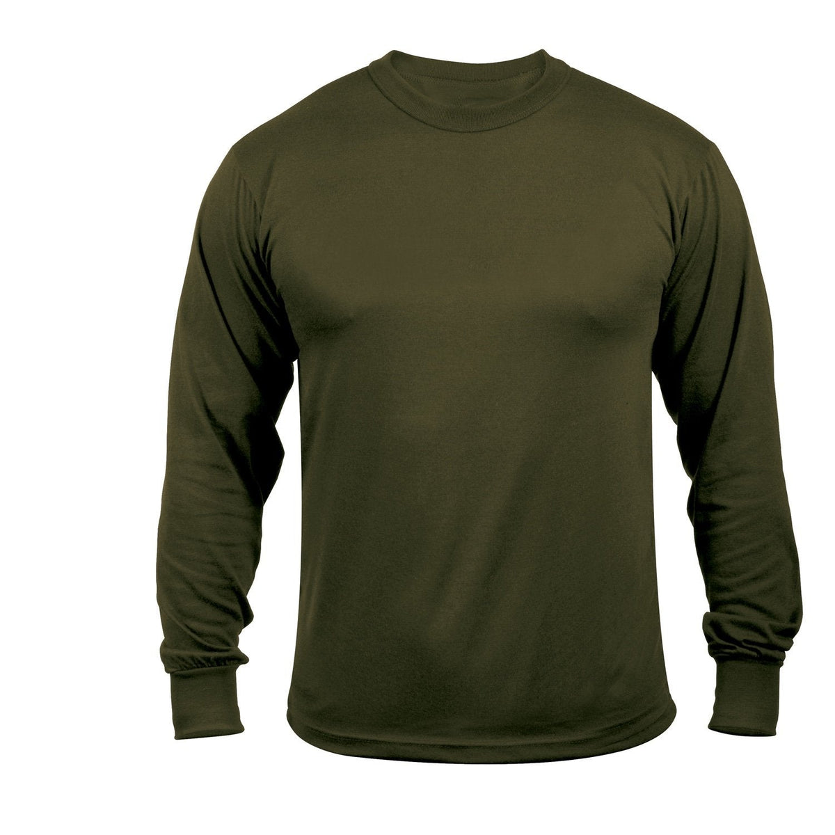 MilSpec Moisture Wicking Long Sleeve T-Shirt Olive Drab Shirts MilSpec Small Tactical Gear Supplier Tactical Distributors Australia