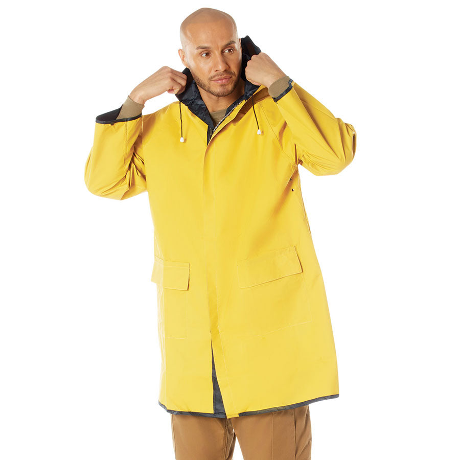 MilSpec Reversible 3/4 Length Rain Parka Navy Blue / Yellow Jackets MilSpec Tactical Gear Supplier Tactical Distributors Australia