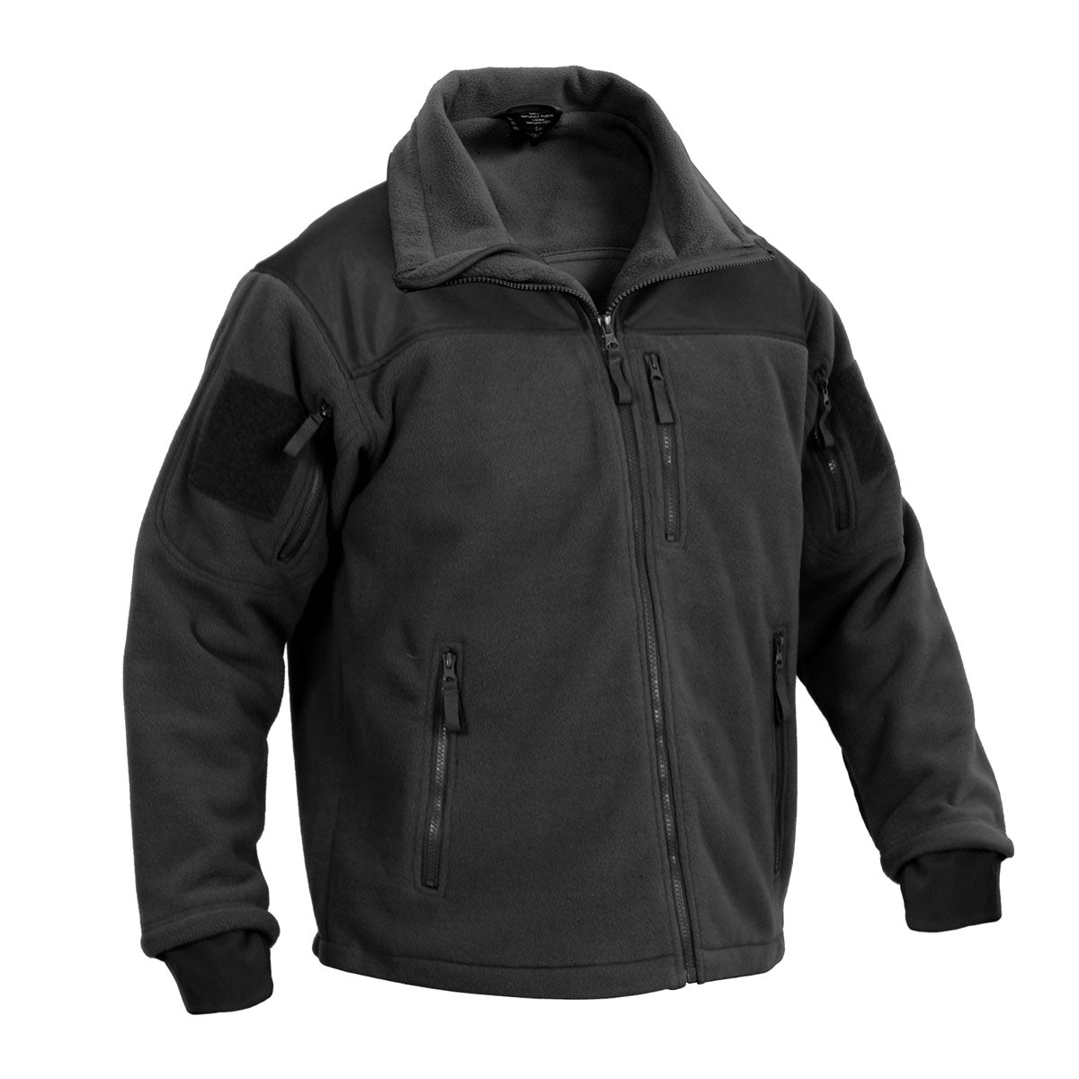 MilSpec Spec Ops Tactical Fleece Jacket Black Outerwear MilSpec Black Small Tactical Gear Supplier Tactical Distributors Australia