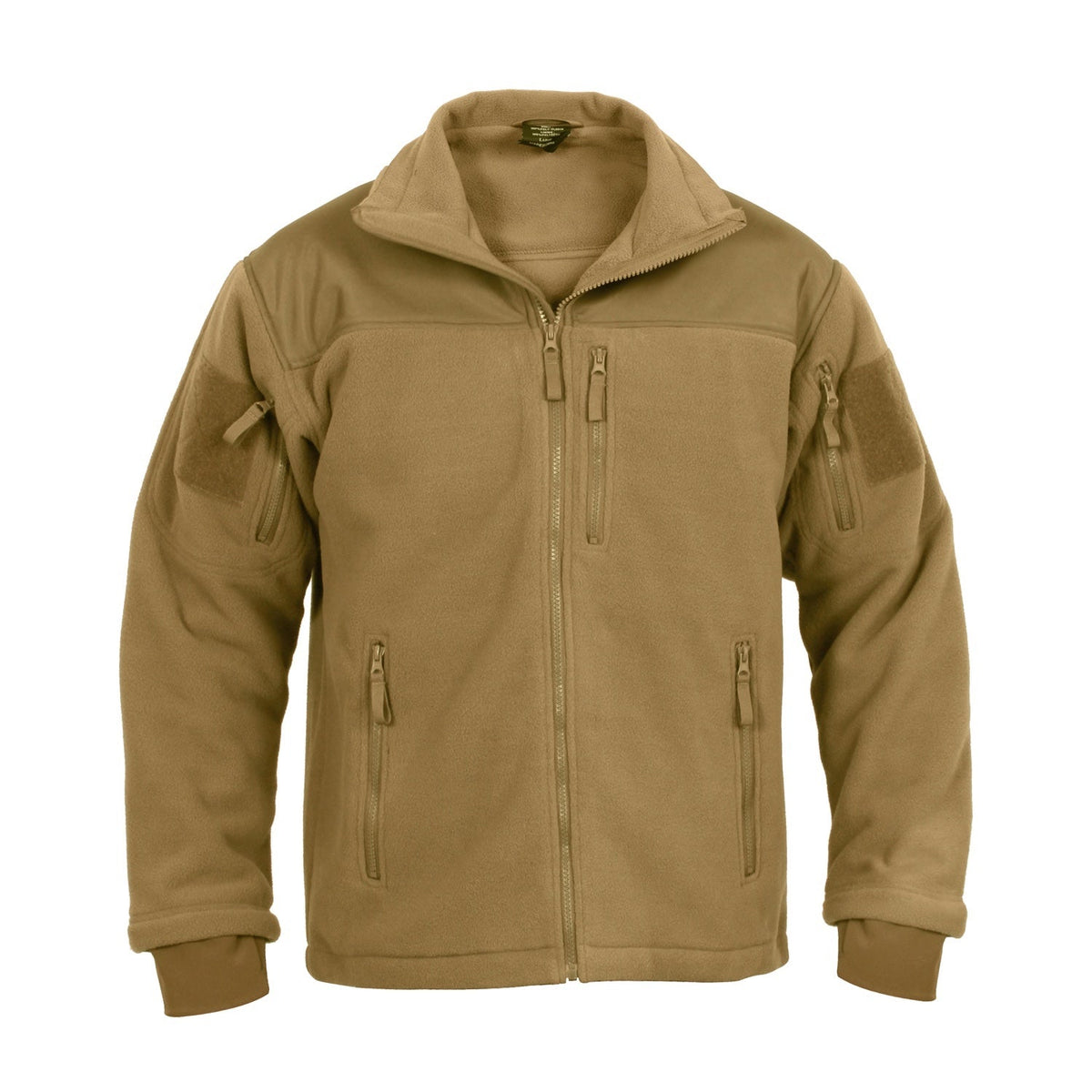 MilSpec Spec Ops Tactical Fleece Jacket Coyote Brown Outerwear MilSpec Coyote Brown Small Tactical Gear Supplier Tactical Distributors Australia