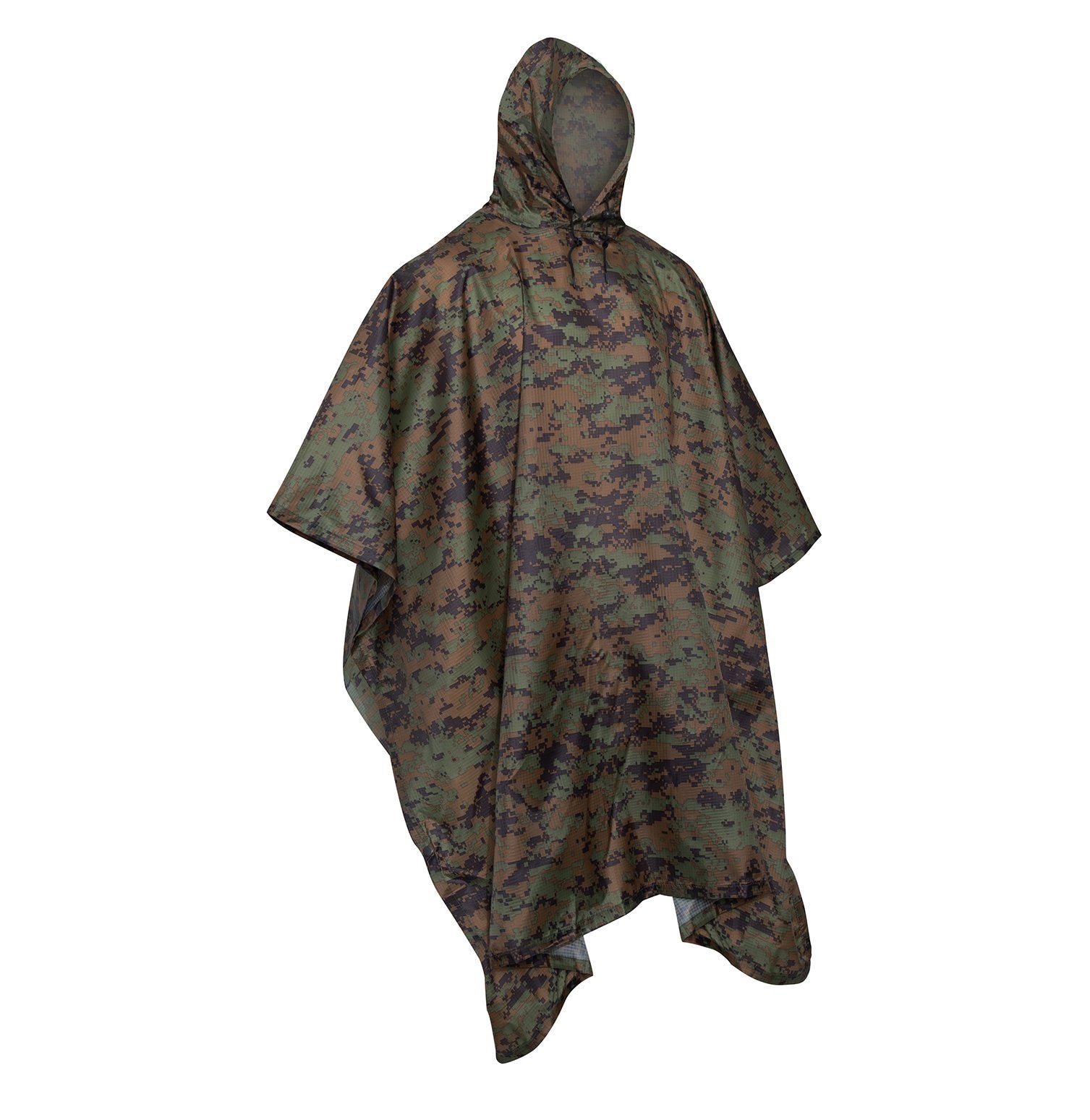 MilSpec Special G.I. Type Military Rip-Stop Poncho Outerwear MilSpec Woodland Digital Camo Tactical Gear Supplier Tactical Distributors Australia