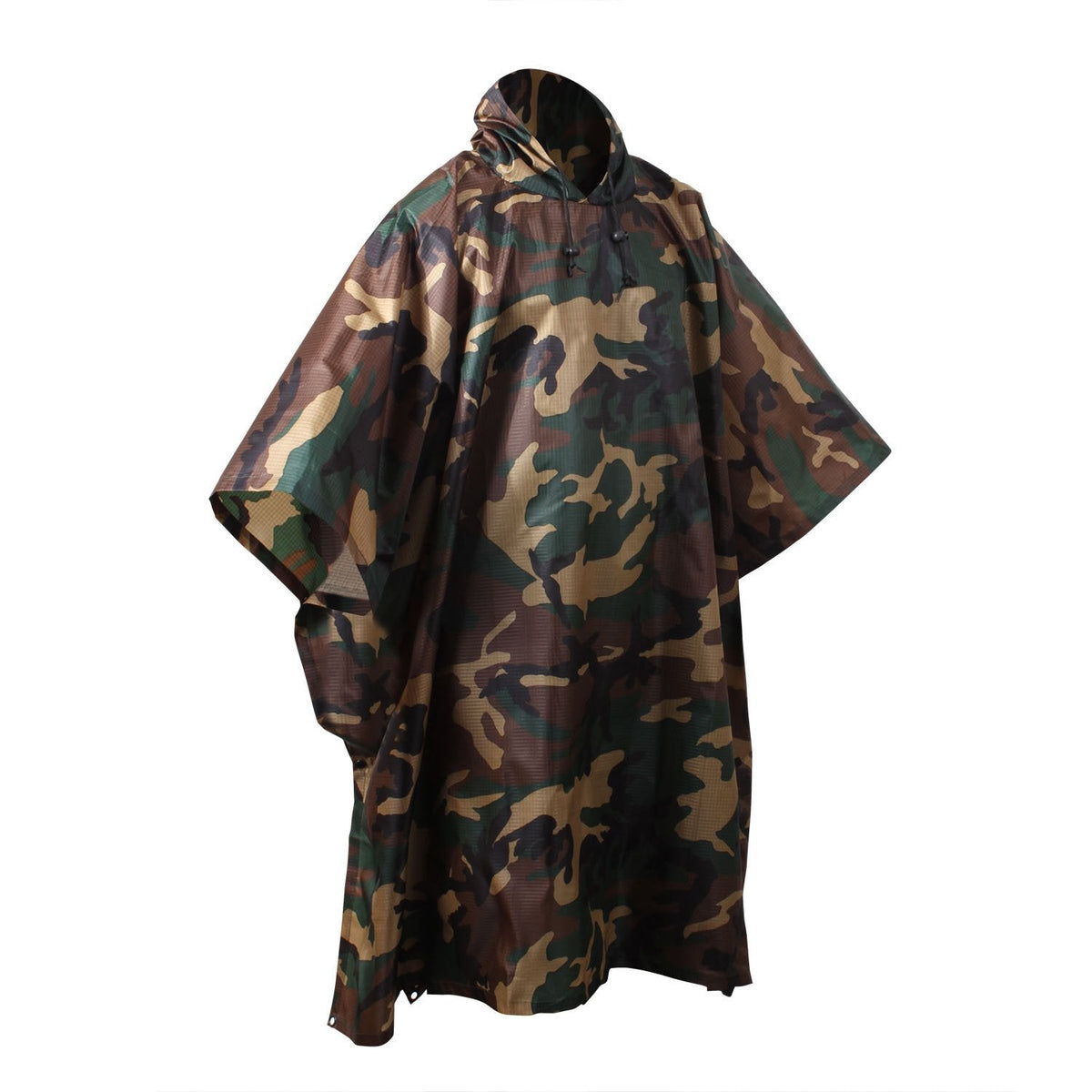 MilSpec Special G.I. Type Military Rip-Stop Poncho Outerwear MilSpec Woodland Camo Tactical Gear Supplier Tactical Distributors Australia
