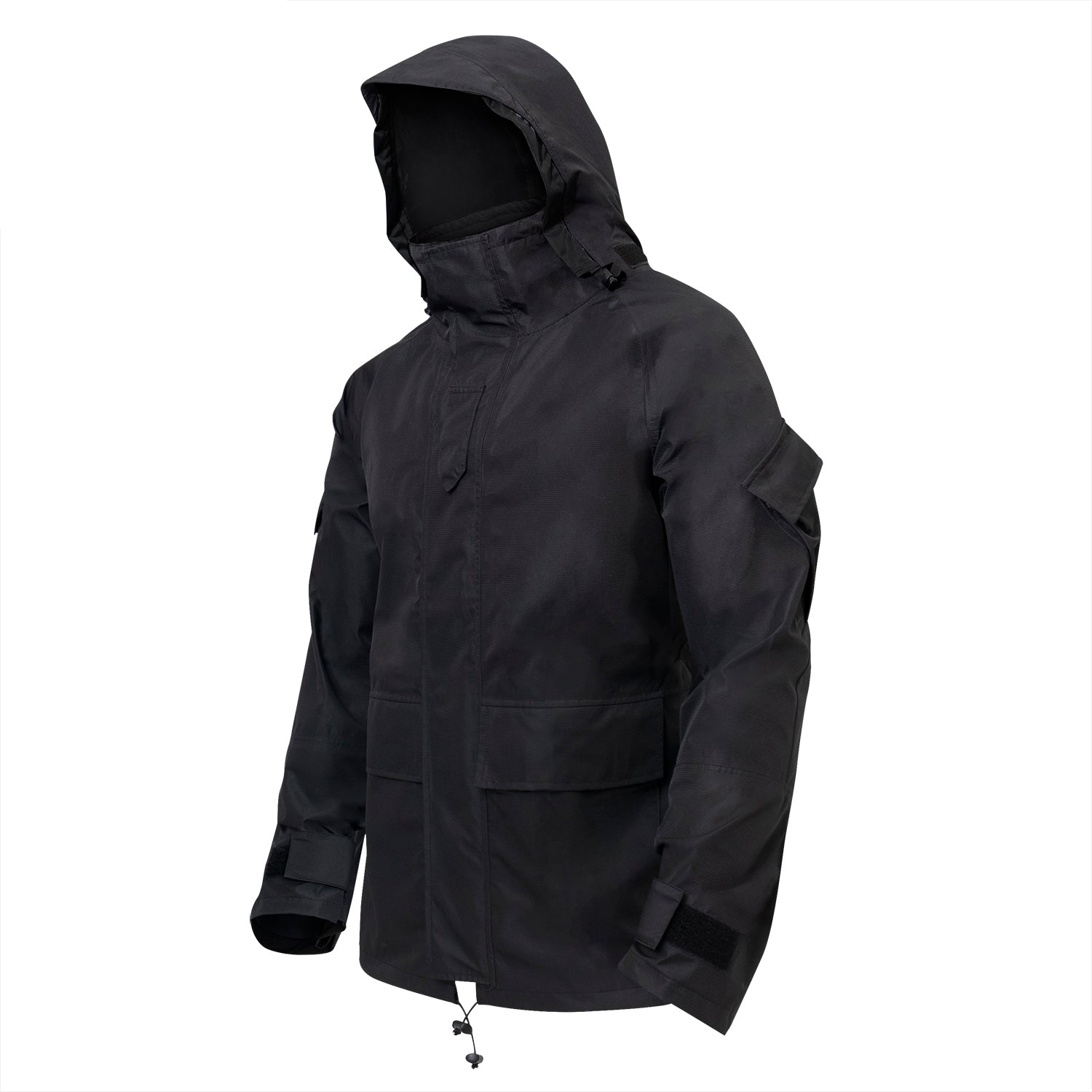 MilSpec Tactical Hard Shell Waterproof Jacket - Black Outerwear MilSpec Tactical Gear Supplier Tactical Distributors Australia