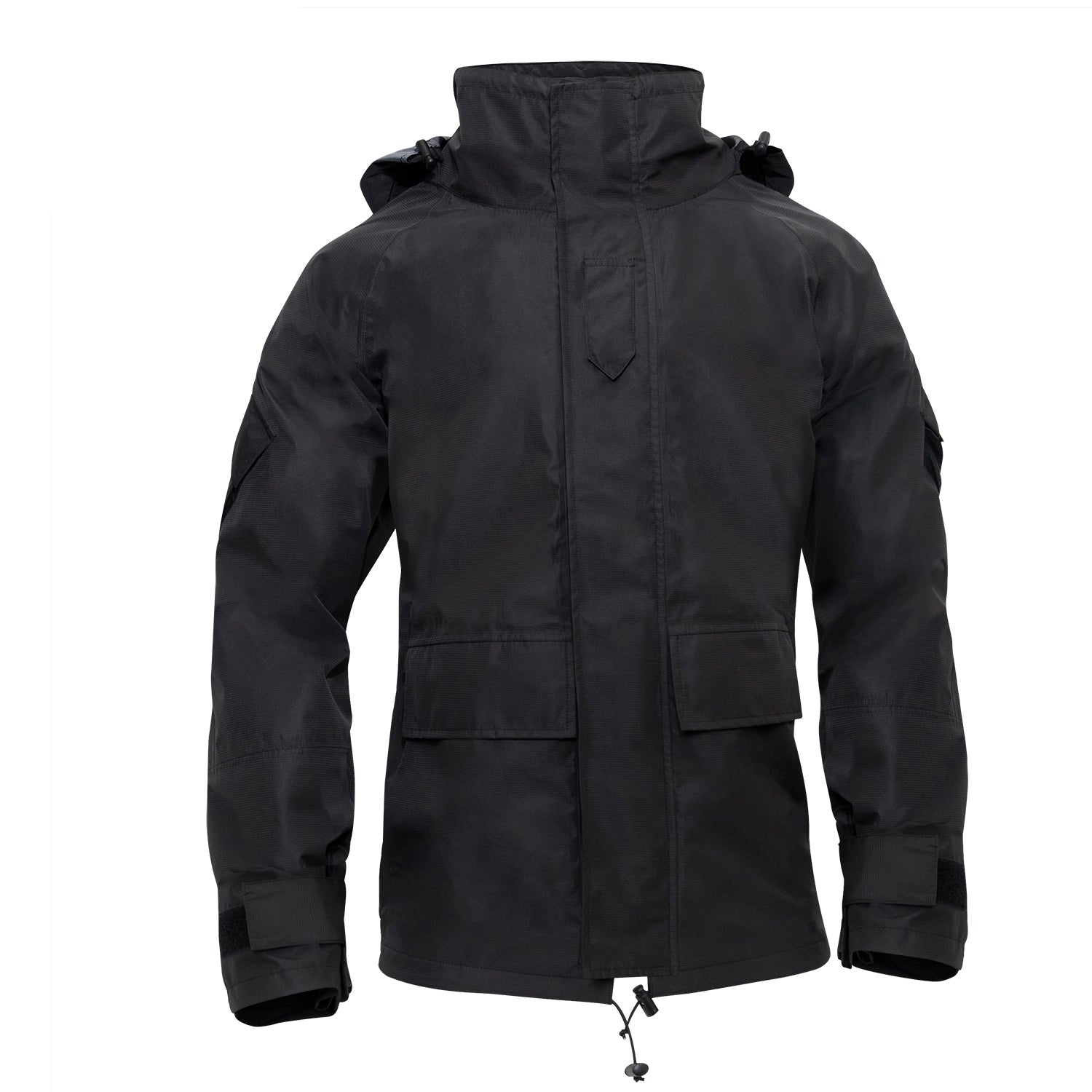 MilSpec Tactical Hard Shell Waterproof Jacket - Black Outerwear MilSpec Tactical Gear Supplier Tactical Distributors Australia