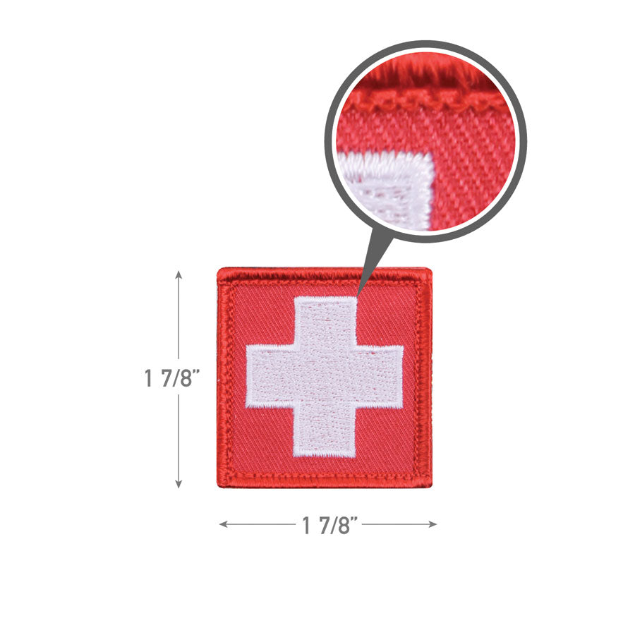 MilSpec White Cross Red Morale Patch Accessories MilSpec Tactical Gear Supplier Tactical Distributors Australia