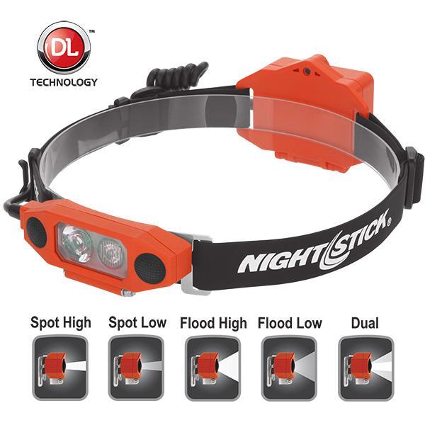 Nightstick DICATA Intrinsically Safe Low Profile Dual Light Headlamp Flashlights and Lighting Nightstick Red Tactical Gear Supplier Tactical Distributors Australia