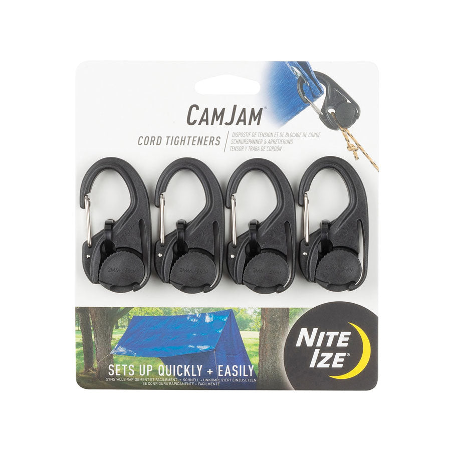 Nite Ize CamJam Cord Tightener 4 Pack Outdoor and Survival Nite-Ize Tactical Gear Supplier Tactical Distributors Australia