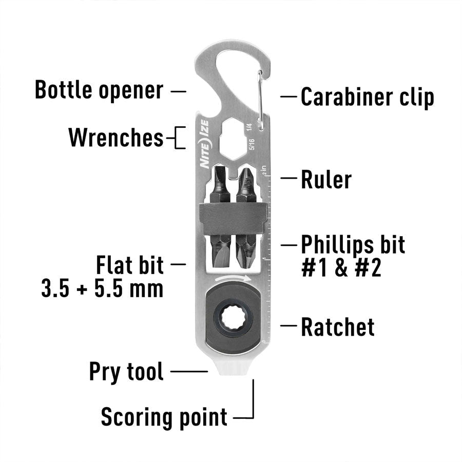 Nite Ize DoohicKey Ratchet Key Tool Accessories Nite-Ize Tactical Gear Supplier Tactical Distributors Australia