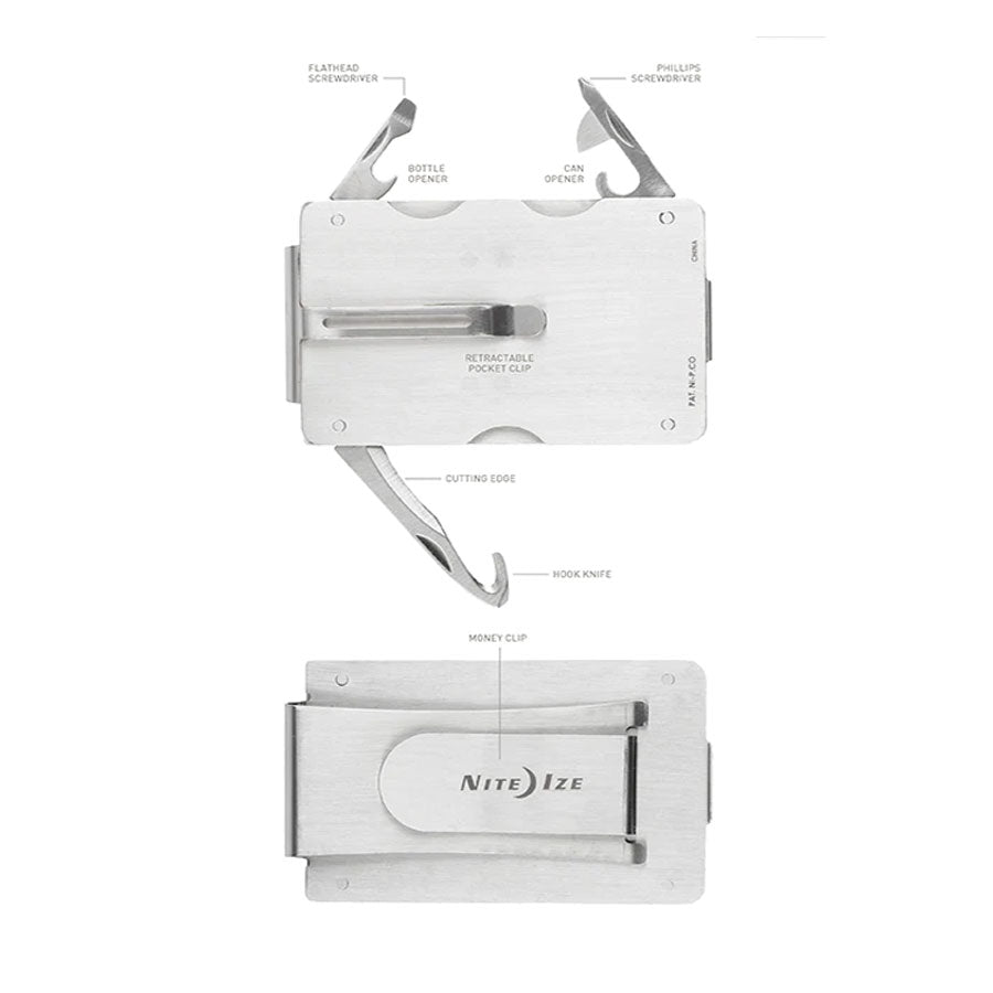 Nite Ize Financial Tool Money Clip + Pocket Tools Accessories Nite-Ize Tactical Gear Supplier Tactical Distributors Australia