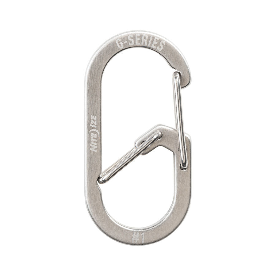 Nite Ize G-Series Dual Chamber Carabiner #1 Outdoor and Survival Nite-Ize Stainless Tactical Gear Supplier Tactical Distributors Australia