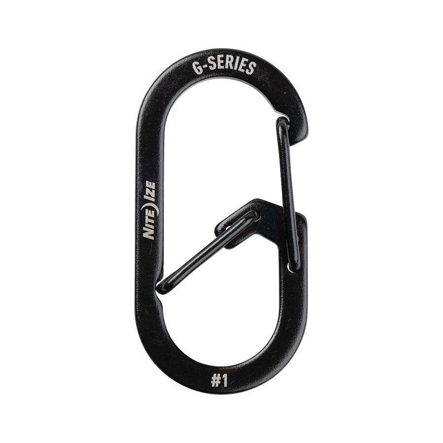 Nite Ize G-Series Dual Chamber Carabiner #1 Outdoor and Survival Nite-Ize Black Tactical Gear Supplier Tactical Distributors Australia