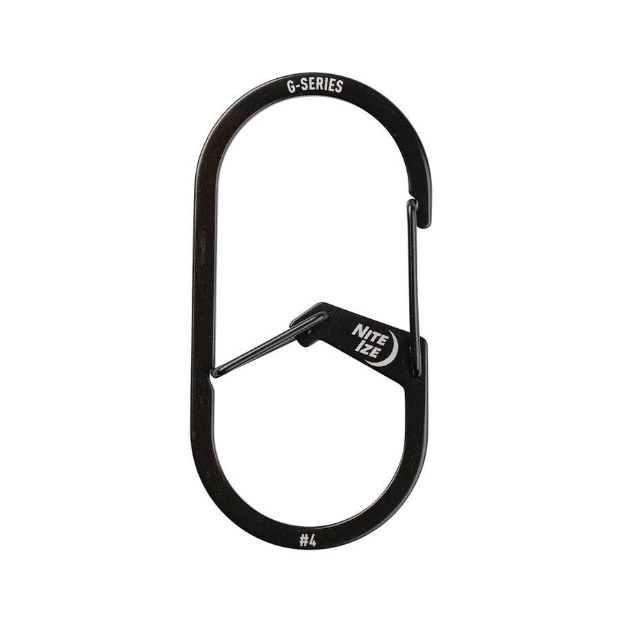 Nite Ize G-Series Dual Chamber Carabiner #4 Outdoor and Survival Nite-Ize Black Tactical Gear Supplier Tactical Distributors Australia