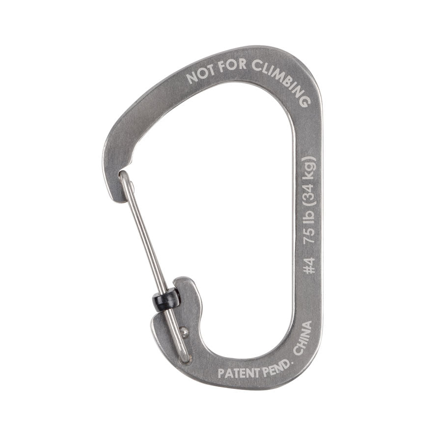 Nite Ize SlideLock Carabiner Stainless Steel #4 Outdoor and Survival Nite-Ize Stainless Tactical Gear Supplier Tactical Distributors Australia
