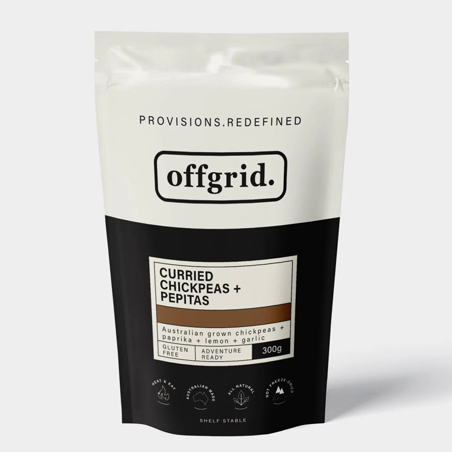 Offgrid Provisions Curried Chickpeas - Heat &amp; Eat Meal Food OFFGRID PROVISIONS Tactical Gear Supplier Tactical Distributors Australia