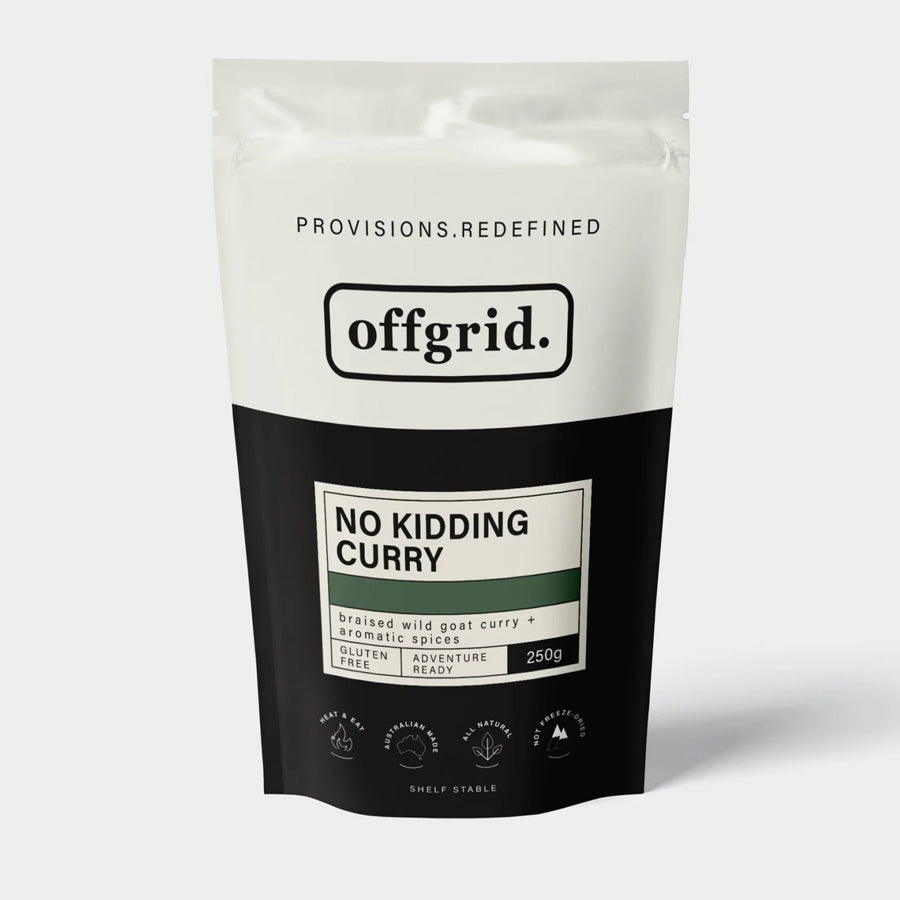 Offgrid Provisions No Kidding Curry - Heat &amp; Eat Meal Food OFFGRID PROVISIONS Tactical Gear Supplier Tactical Distributors Australia