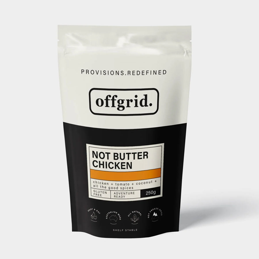 Offgrid Provisions Not Butter Chicken - Heat &amp; Eat Meal Food OFFGRID PROVISIONS Tactical Gear Supplier Tactical Distributors Australia