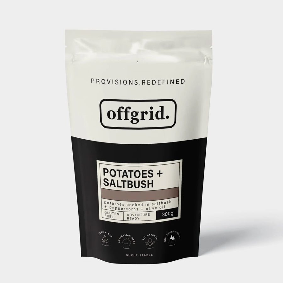 Offgrid Provisions Saltbush Potatoes - Heat &amp; Eat Meal Food OFFGRID PROVISIONS Tactical Gear Supplier Tactical Distributors Australia