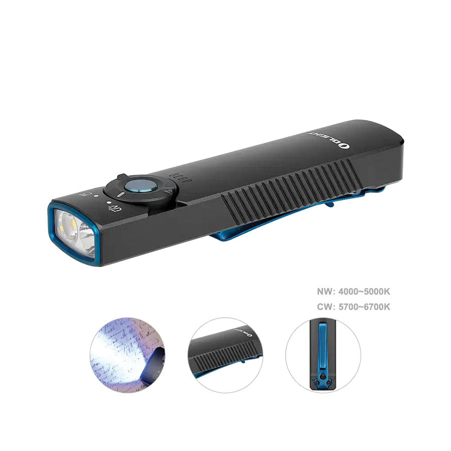 Olight Arkfeld UV 1000 Lumens with Dual Light Source EDC-White Light &amp; UV Light Flashlights and Lighting Olight Tactical Gear Supplier Tactical Distributors Australia