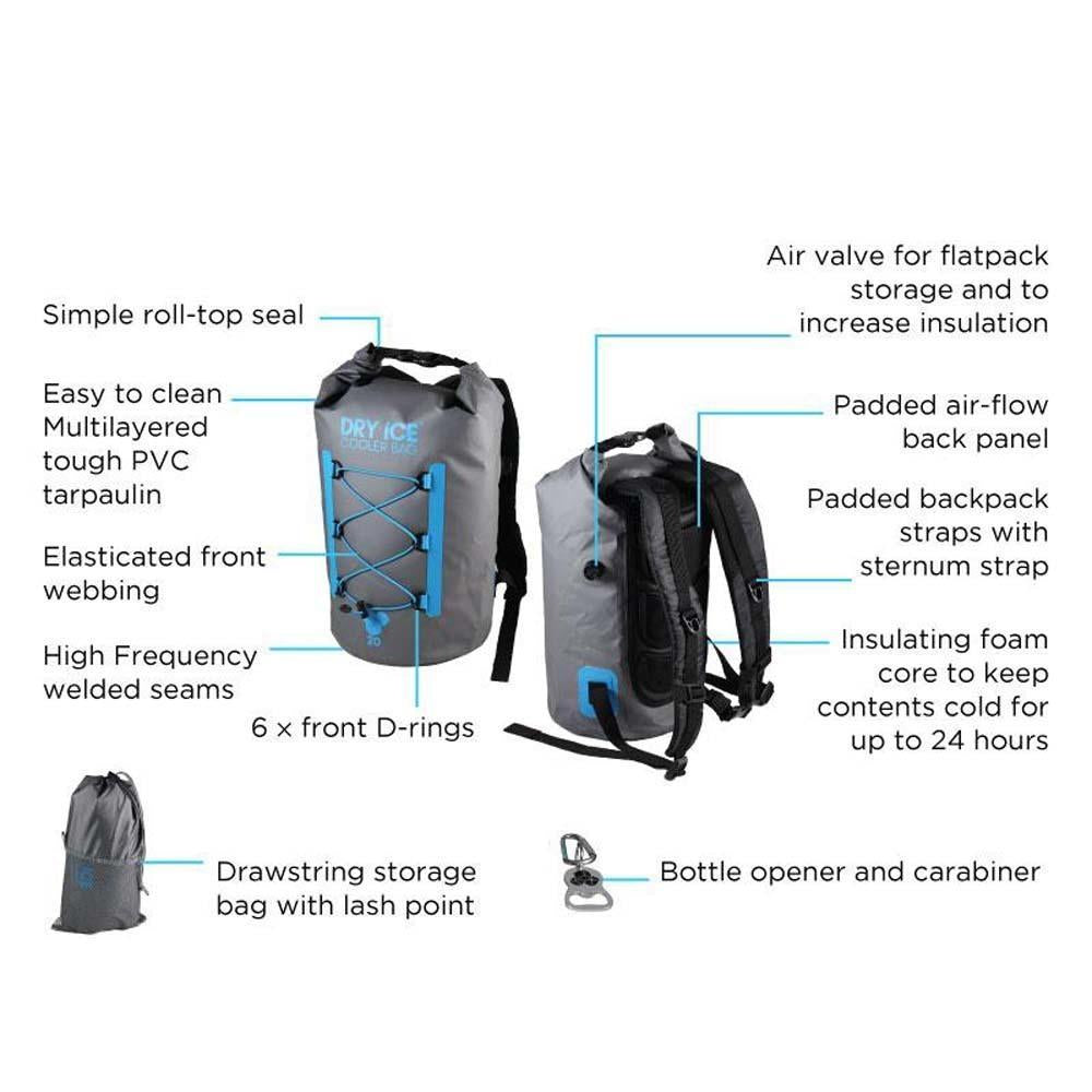Overboard Dry Ice 40 Litre Premium Cooler Backpack Bags, Packs and Cases Overboard Tactical Gear Supplier Tactical Distributors Australia