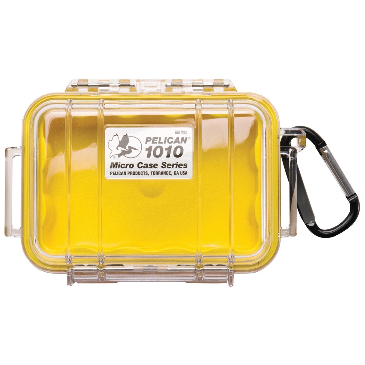 Pelican 1010 Micro Case Cases Pelican Products Clear Shell with Yellow Liner Tactical Gear Supplier Tactical Distributors Australia