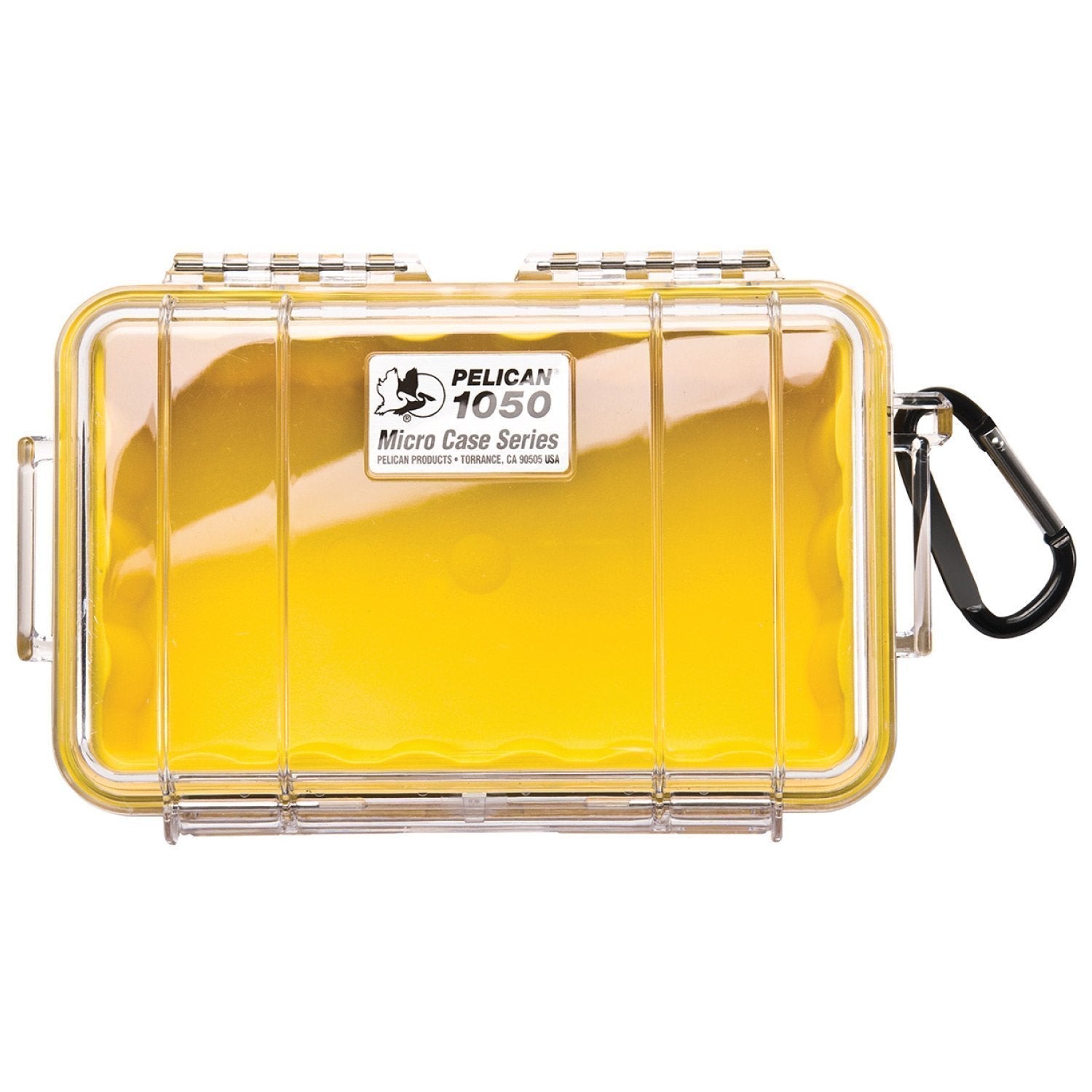 Pelican 1050 Micro Case Cases Pelican Products Clear Shell with Yellow Liner Tactical Gear Supplier Tactical Distributors Australia