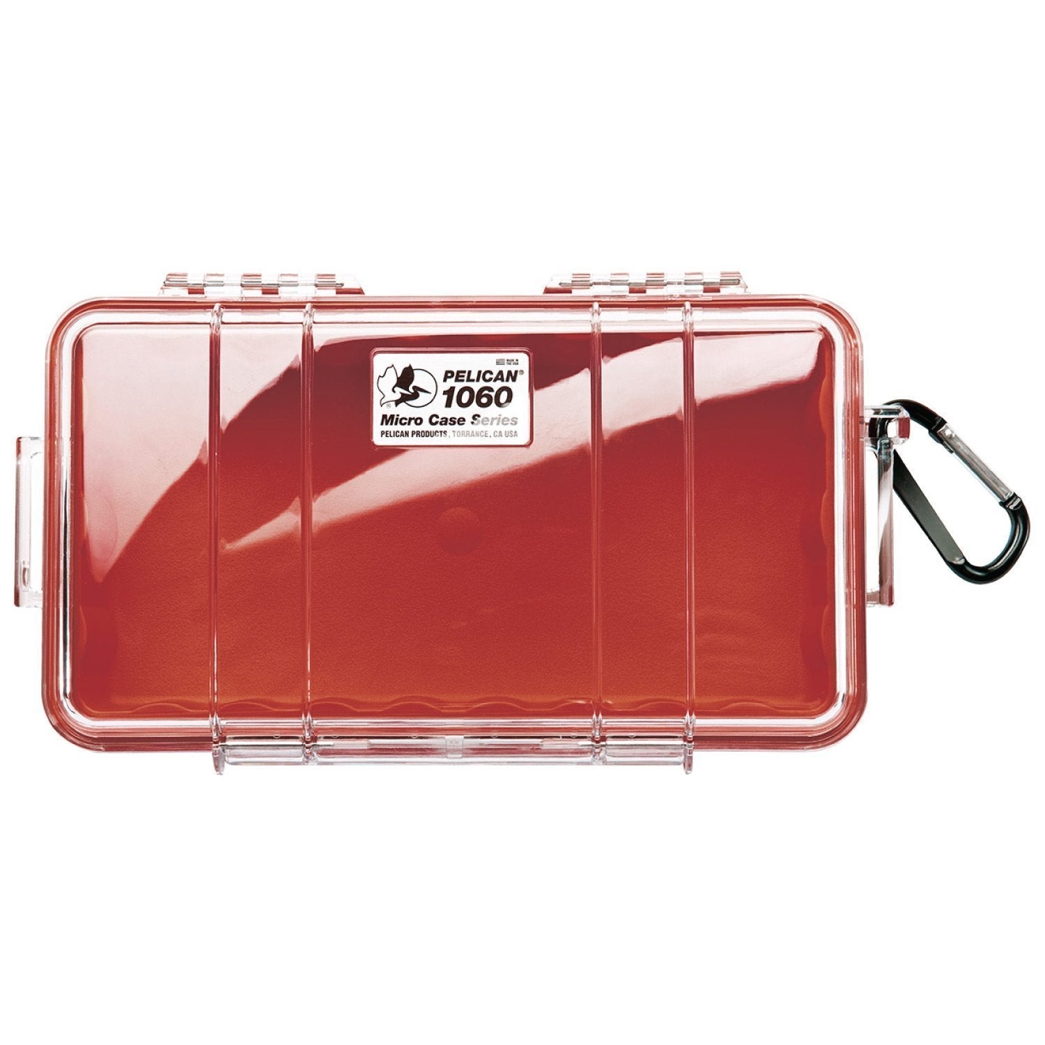Pelican 1060 Micro Case Cases Pelican Products Clear Shell with Red Liner Tactical Gear Supplier Tactical Distributors Australia